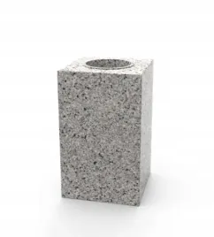 wazon-granitowy-nagrobny-na-cmentarz-szary-28cm-kwadratowy-jak-strzegom