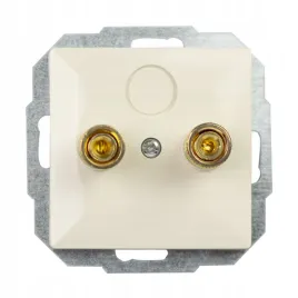 abex-gniazdo-glosnikowe-pojedyncze-zaciski-srubowe-bezowe-perla-pt-2pg-m