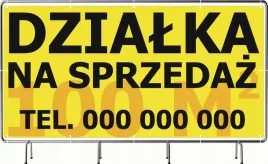 baner-reklamowy-200x100-cm-projekt-gratis-oczkowany-dzialka-na-sprzedaz