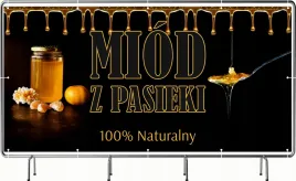 baner-reklamowy-130x80cm-oczkowany-projekt-gratis-miod-z-pasieki