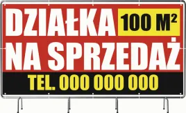 baner-reklamowy-300x150cm-oczkowany-projekt-gratis-dzialka-na-sprzedaz