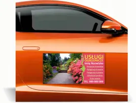 magnes-na-samochod-reklama-magnetyczna-60x30-uslugi-ogrodnicze-nazwisko