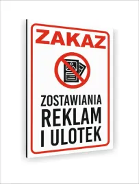 tabliczka-znak-informacyjny-dibond-30x20-zakaz-zostawiania-reklam-i-ulotek