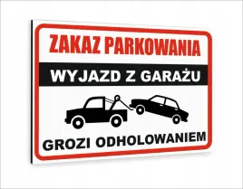 tabliczka-znak-informacyjny-dibond-40x30-zakaz-parkowania-wyjazd-z-garazu