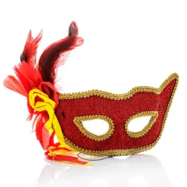 maska-karnawalowa-czerwona-z-piorem