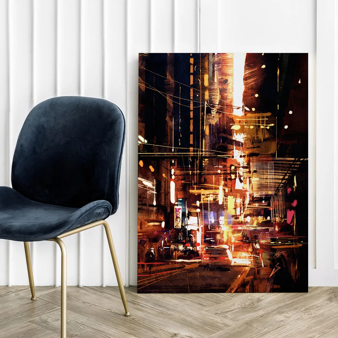 obraz-na-plotnie-miasto-abstrakcja-80x120-cm