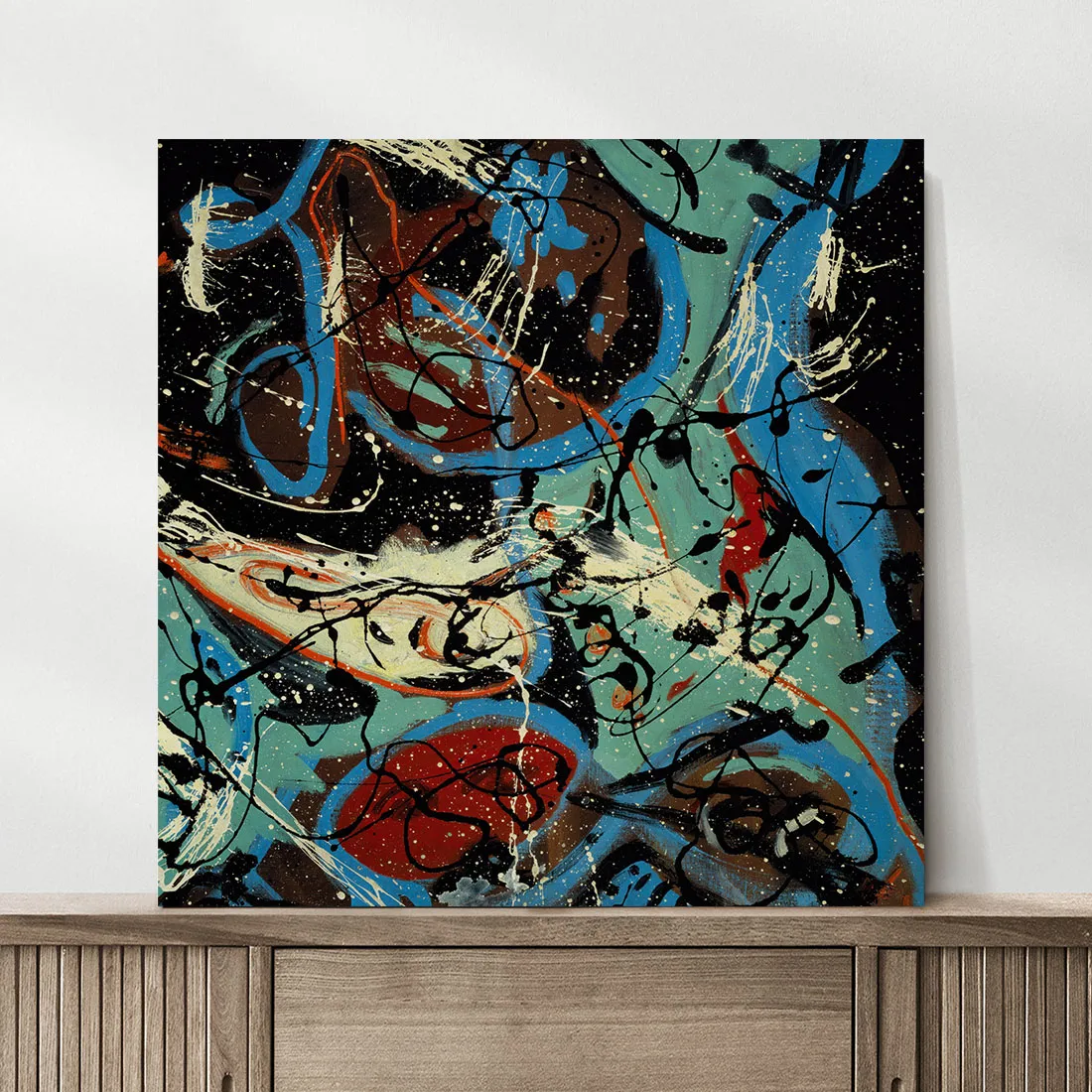 obraz-na-plotnie-abstrakcja-pollock-100x100-cm-stan-nowy