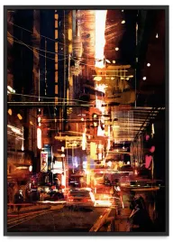 plakat-china-town-miasto-abstrakcja-50x70-cm-w-czarnej-ramie