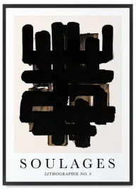 plakat-abstrakcja-soulages-50x70-cm-w-czarnej-ramie