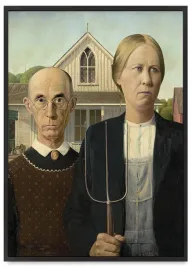 plakat-american-gothic-pop-art-40x50-cm-w-czarnej-ramie