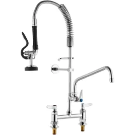 bateria-kuchenna-z-wylewka-i-prysznicem-66-cm-mosiezna-profesjonalna
