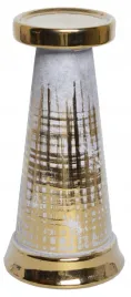 swiecznik-szaro-zloty-18cm