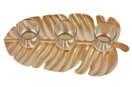 swiecznik-metalowy-lisc-zloty-22x415x9cm