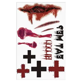 tatuaze-zmywalne-krew-rany-krzyze