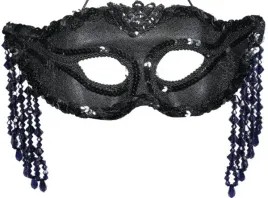 maska-karnawalowa-czarna-z-fredzelkami