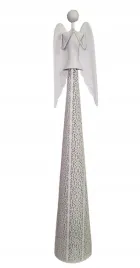 aniol-metalowy-bialy-swiecznik-azur-116cm