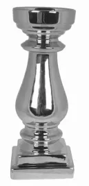 swiecznik-ceramiczny-kolumna-srebrny-20cm