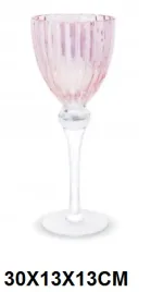 swiecznik-kielich-rozowy-30x13x13