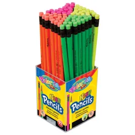 olowek-okragly-z-gumka-neonowy-colorino