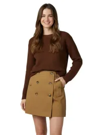 spodnica-damska-tommy-hilfiger-icon-trench-mini-brazowa