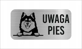 grawer-tabliczka-nierdzewna-20x10-cm-uwaga-pies-akita