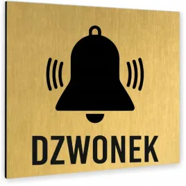 tabliczka-dzwonek-tekst-napis-tablica-nierdzewna-piktogram-aluminium-zlota