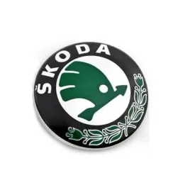 emblemat-znaczek-logo-skoda-78mm-czarno-zielony
