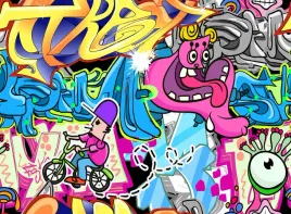 fototapeta-mlodziezowa-graffiti-mural-200x130
