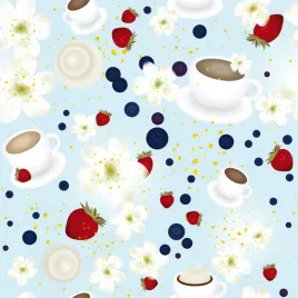 fototapeta-kuchenna-kawa-truskawki-kwiatki-395x280