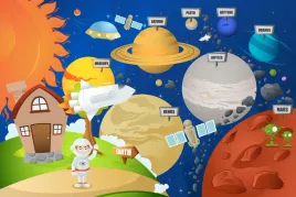 fototapeta-dziecieca-kosmos-planety-saturn-200x130