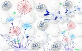 fototapeta-na-wymiar-kule-kwiaty-do-salonu-pokoju