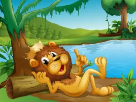 fototapeta-dziecieca-lew-dzungla-zoo-260x180