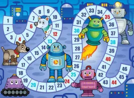 fototapeta-dziecieca-roboty-gra-plansza-200x130
