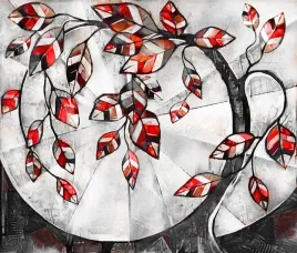 fototapeta-do-salonu-sypialni-mural-drzewo-kwiaty