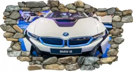 fototapeta-3d-naklejka-samoprzylepna-auto-bmw