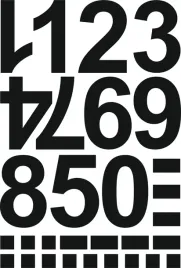 naklejki-wycinane-ploterowo-cyfry-liczby-kropki-kreski-samoprzylepne-8-cm