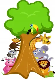 naklejka-naklejki-zoo-safari-drzewo-zwierzeta-hit