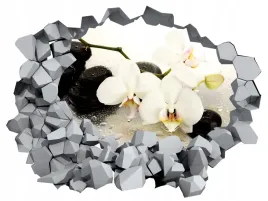 naklejka-samoprzylepna-3d-biale-kwiaty-storczyki