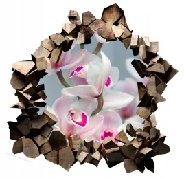naklejka-samoprzylepna-3d-kwiaty-orchidea-storczyk