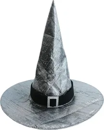 kapelusz-czarownicy-srebrno-szary-z-czarna-klamra-przebranie-halloween