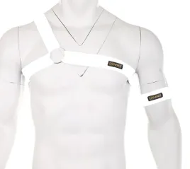 meska-uprzaz-na-ramie-i-tors-bialy-harness-z-paskami-i-metalowym-kolkiem