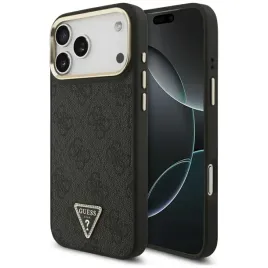 etui-do-iphone-17-pro-max-guess-4g-triangle-logo-magsafe-czarny-zloty