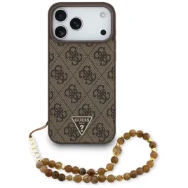 etui-do-iphone-17-pro-max-guess-4g-strap-triangle-logo-magsafe-brazowy