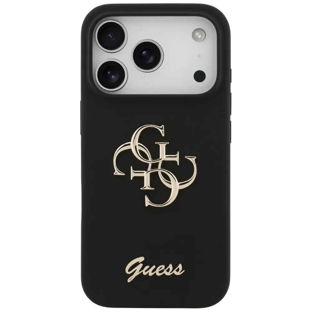 etui-do-iphone-17-pro-guess-silicone-big-4g-script-czarny
