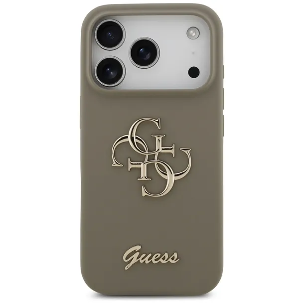 etui-do-iphone-17-pro-guess-silicone-big-4g-script-brazowy-dedykowany-model-iphone-17-pro