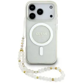 etui-do-iphone-17-pro-guess-iml-glitter-pearl-strap-magsafe-przezroczysty