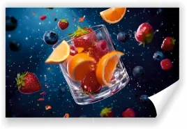 fototapeta-kuchenna-premium-struktura-zmywalana-na-wymiar-owoce-z-szklance
