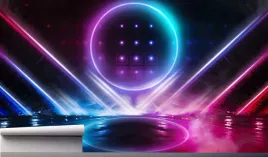 fototapeta-neonowe-kolo-miasto-noca-390x280