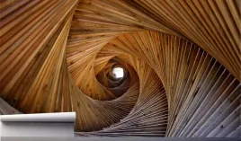 fototapeta-deski-drewniany-tunel-3d-390x280