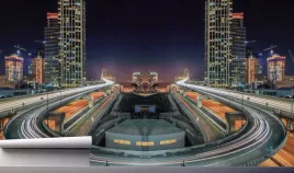 fototapeta-miasto-noca-wiezowce-390x280